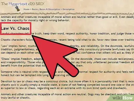 Imagen titulada Choose and Correctly Role Play Your Alignment in Dungeons and Dragons V3.5 Step 2