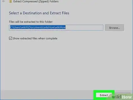 Imagen titulada Unzip a File Step 7