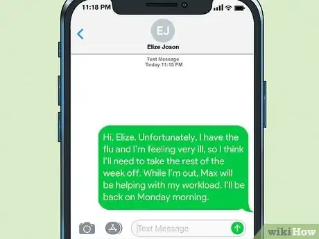 Imagen titulada Ask for a Sick Day over Text Step 7
