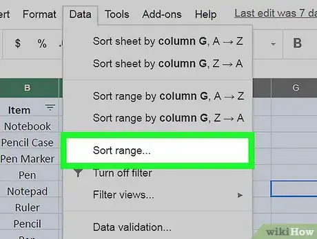 Imagen titulada Sort by Date on Google Sheets on PC or Mac Step 8