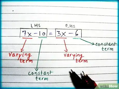 Imagen titulada Solve a Simple Linear Equation Step 2Bullet1