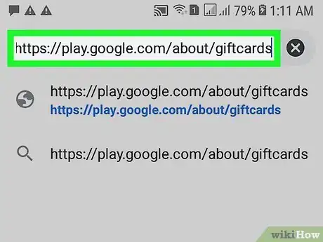 Imagen titulada Buy a Google Play Gift Card Online on Android Step 1