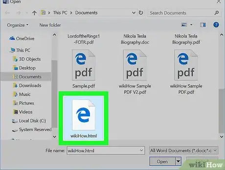 Imagen titulada Convert Html to Word Step 5