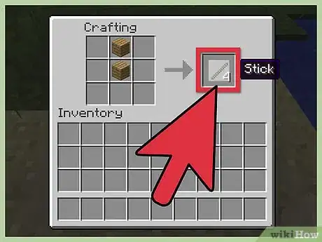 Imagen titulada Make a Bow and Arrow in Minecraft Step 2