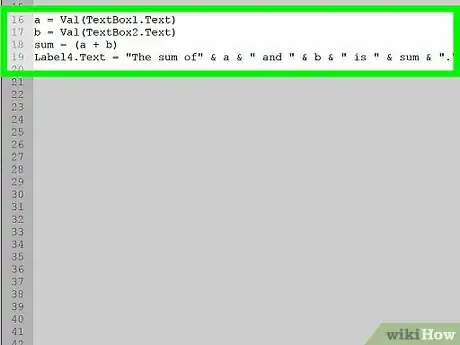 Imagen titulada Add Two Numbers in Visual Basic.NET Step 5