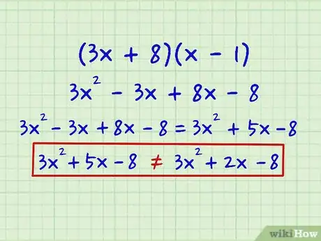 Imagen titulada Factor Second Degree Polynomials (Quadratic Equations) Step 9