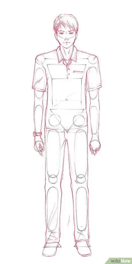 Imagen titulada 15 Draw a smooth outline, add body details, and add clothing Step 15