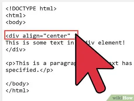 Imagen titulada Align Something in HTML Step 2