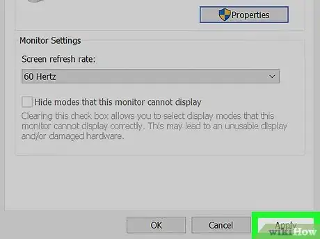 Imagen titulada Change a Monitor Refresh Rate on PC or Mac Step 14