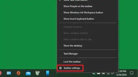 Imagen titulada Click Taskbar settings Windows 10.png