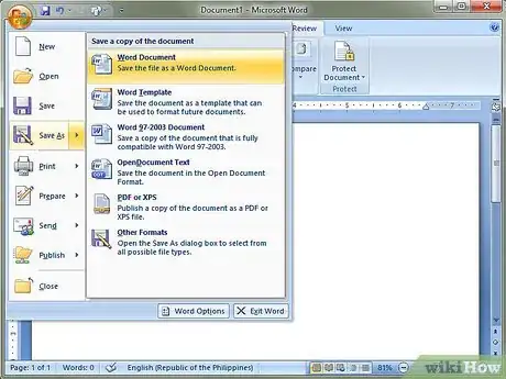 Imagen titulada Convert a WordPerfect Document to a Microsoft Word Document Step 7