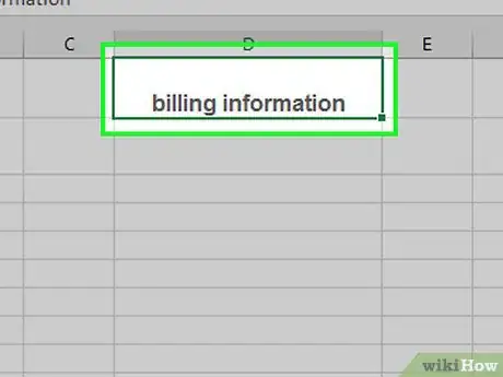 Imagen titulada Make an Invoice on Excel Step 21