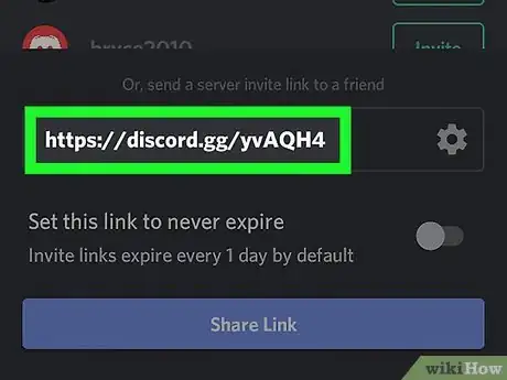 Imagen titulada Invite People to a Discord Server on Android Step 9