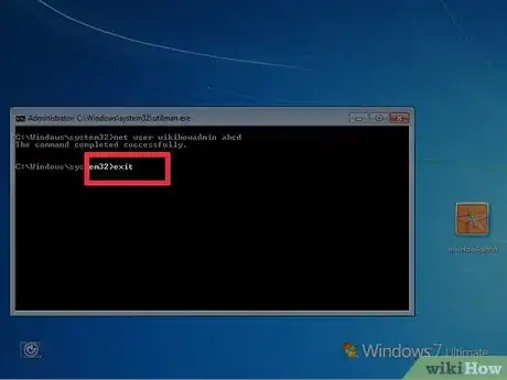 Imagen titulada Reset Windows 7 Administrator Password Step 19