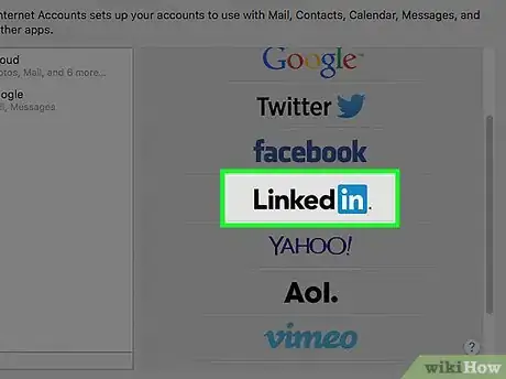 Imagen titulada Add a LinkedIn Account to a Mac Step 4