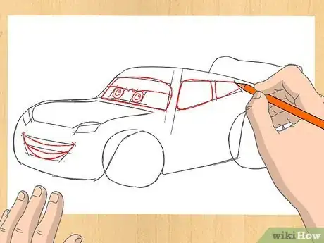 Imagen titulada Draw Lightning McQueen Step 3