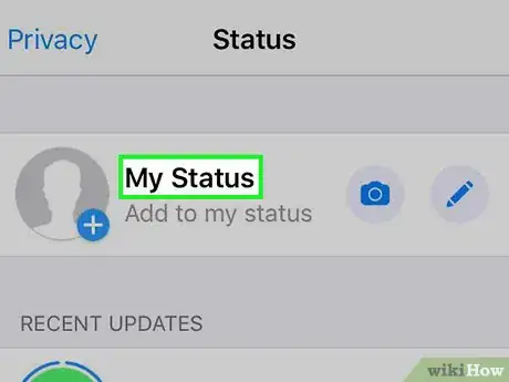 Imagen titulada Change Your Status on WhatsApp Step 3