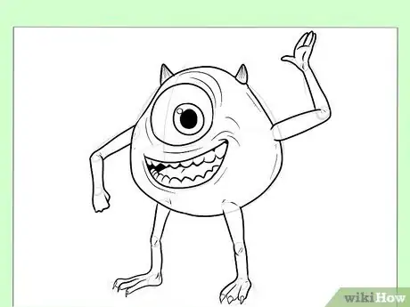 Imagen titulada Draw Mike from Monster's, Inc Step 11