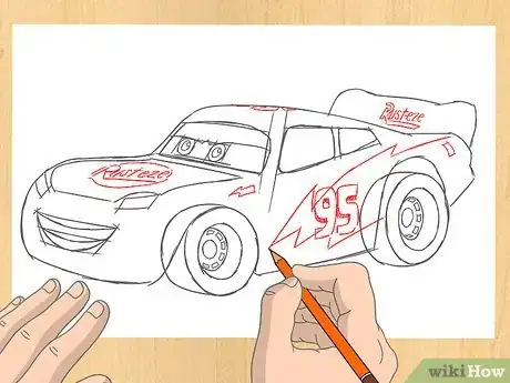 Imagen titulada Draw Lightning McQueen Step 5