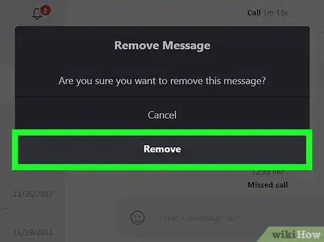 Imagen titulada Delete Conversations on Skype on a PC or Mac Step 12