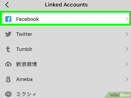 Imagen titulada Connect Instagram to Facebook Step 5
