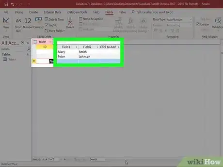 Imagen titulada Make a Database Using MS Access Step 4