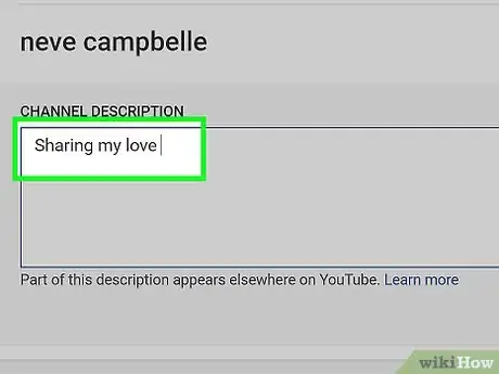 Imagen titulada Change Your Channel Description on YouTube Step 6