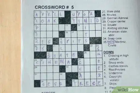 Imagen titulada Finish a Crossword Puzzle Step 5