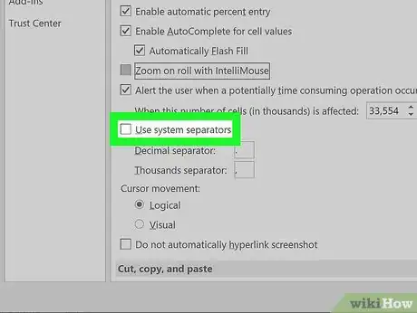 Imagen titulada Change a Comma to Dot in Excel Step 10