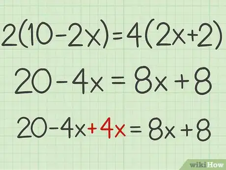 Imagen titulada Solve Equations with Variables on Both Sides Step 2