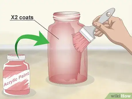 Imagen titulada Paint Glass Jars Step 2