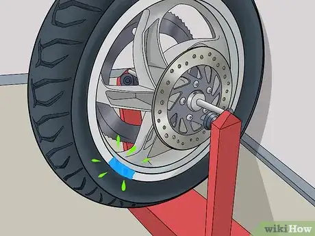 Imagen titulada Balance a Motorcycle Tire Step 8