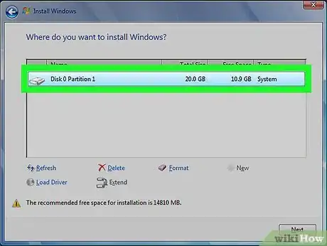 Imagen titulada Format the C Drive With Windows 7 Step 9