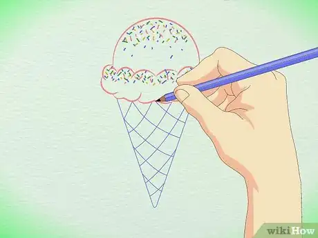 Imagen titulada Draw a Detailed Ice Cream Cone Step 15