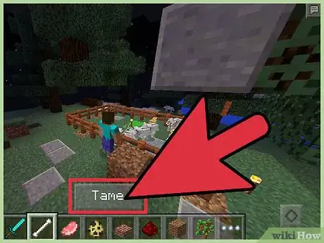 Imagen titulada Tame a Dog in Minecraft PE Step 5