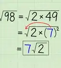 simplificar una raíz cuadrada