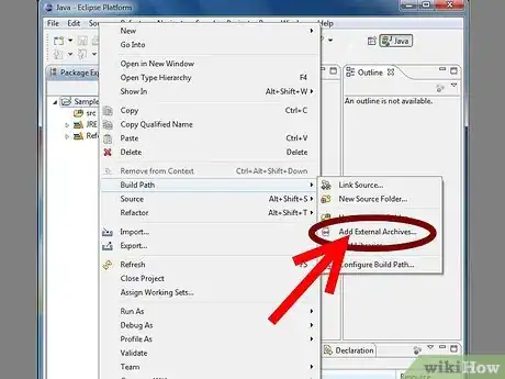 Imagen titulada Add JARs to Project Build Paths in Eclipse (Java) Step 28