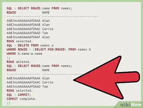 Imagen titulada Delete Duplicate Records in Oracle Step 10