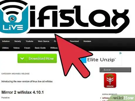 Imagen titulada Crack a Wep Protected Wi Fi With Airoway and Wifislax Step 1