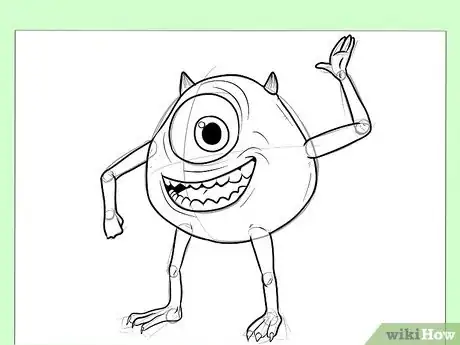 Imagen titulada Draw Mike from Monster's, Inc Step 10