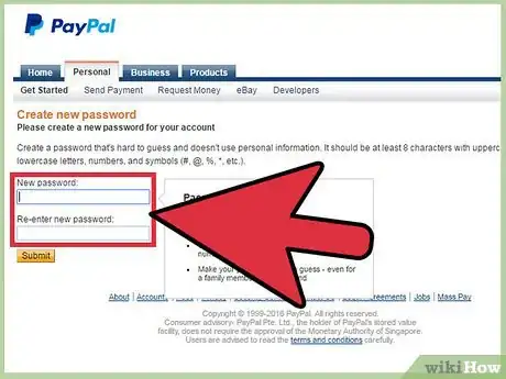 Imagen titulada Change a PayPal Password Step 12