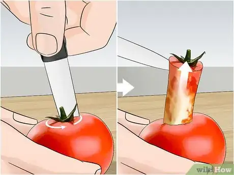 Imagen titulada Cut Tomatoes Step 1