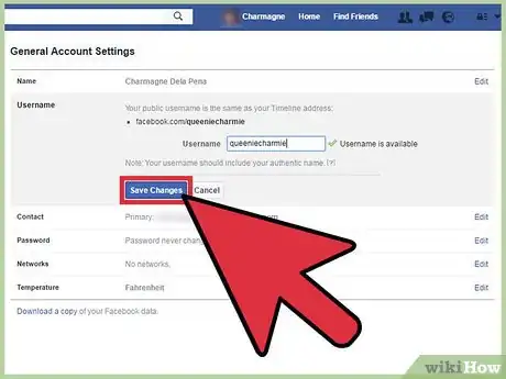 Imagen titulada Make a Personalized Facebook URL Step 7