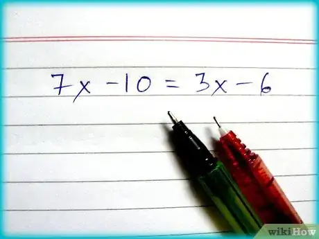 Imagen titulada Solve a Simple Linear Equation Step 1