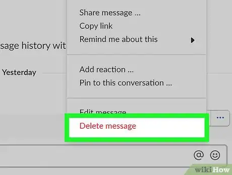 Imagen titulada Delete a Direct Message on Slack on PC or Mac Step 6