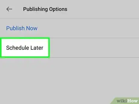 Imagen titulada Schedule a Post on Facebook Step 18