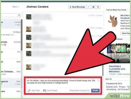 Imagen titulada Start a Conversation with a Guy on Facebook Step 12