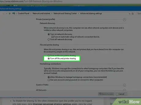 Imagen titulada Turn Off Network Sharing on Windows Step 7