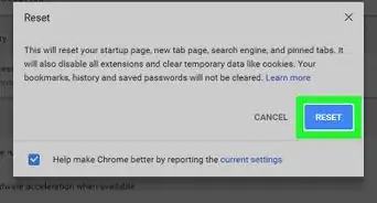 resetear Google Chrome