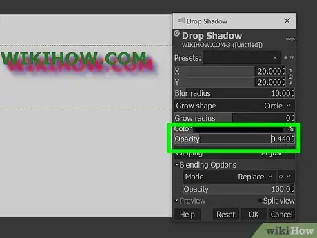 Imagen titulada Use Drop Shadow in GIMP Step 12
